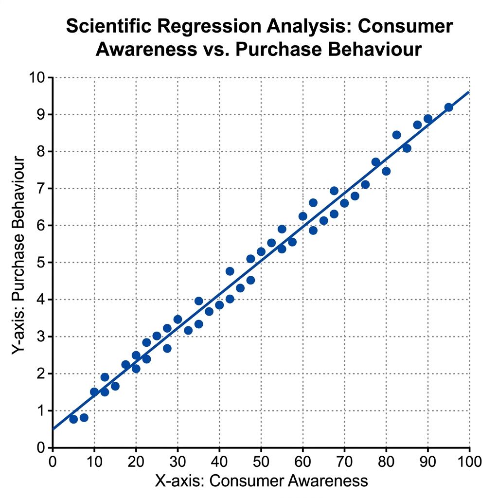 Regression Plot - Awareness vs Behaviour